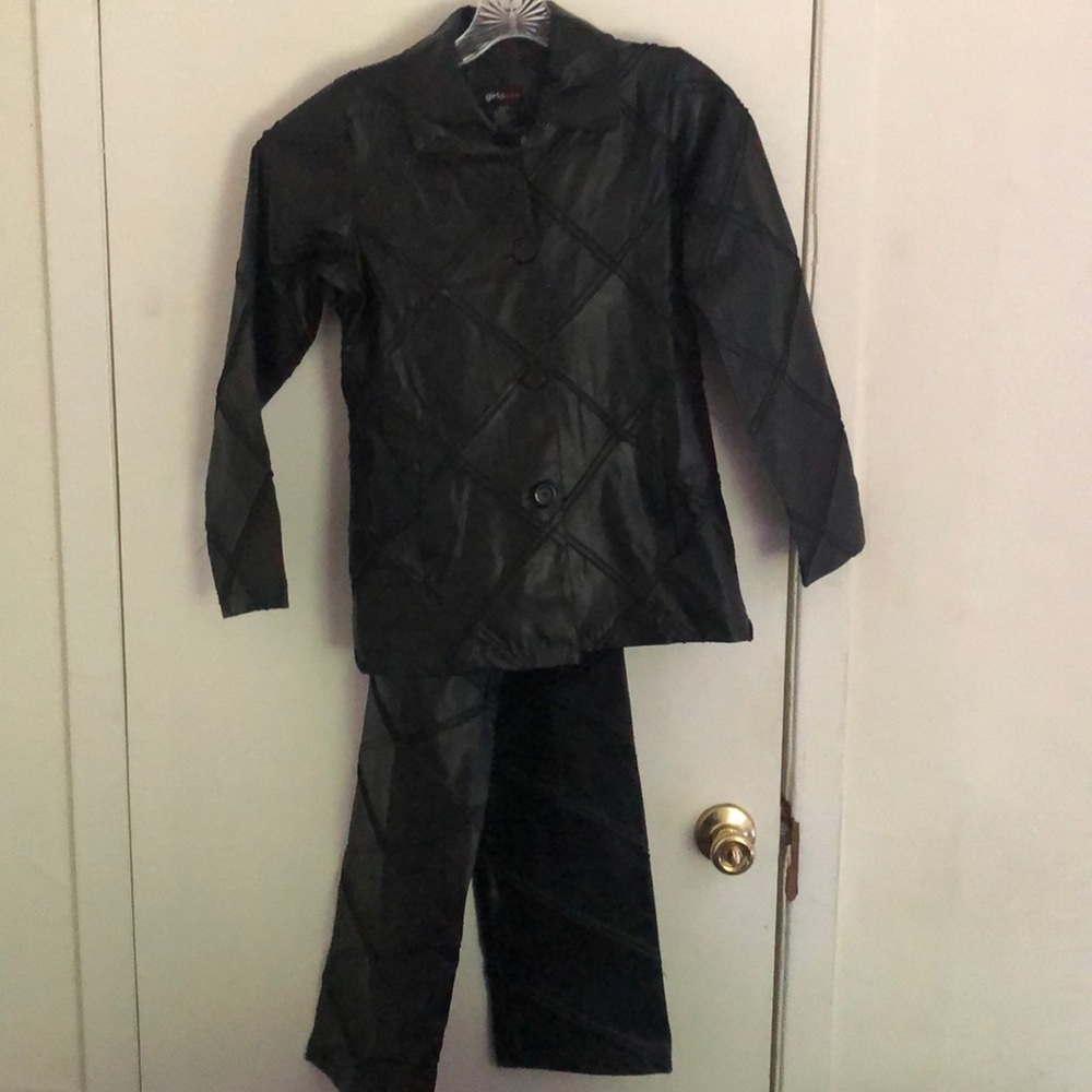 Leather suit